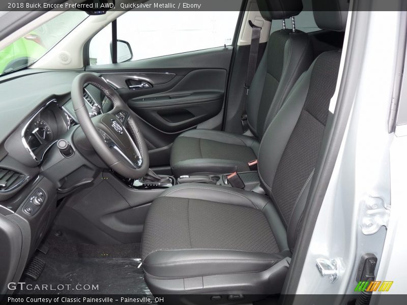 Quicksilver Metallic / Ebony 2018 Buick Encore Preferred II AWD
