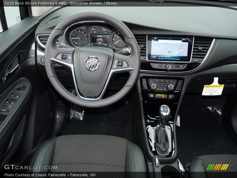Quicksilver Metallic / Ebony 2018 Buick Encore Preferred II AWD