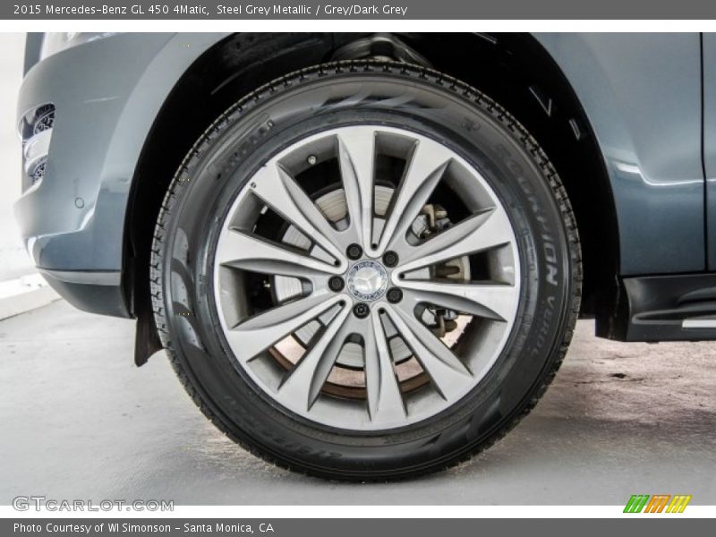 Steel Grey Metallic / Grey/Dark Grey 2015 Mercedes-Benz GL 450 4Matic