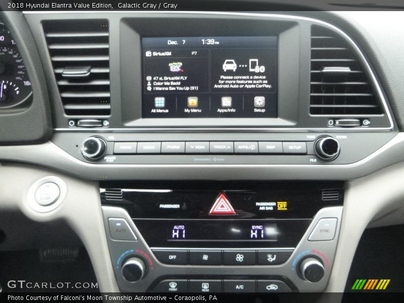 Galactic Gray / Gray 2018 Hyundai Elantra Value Edition