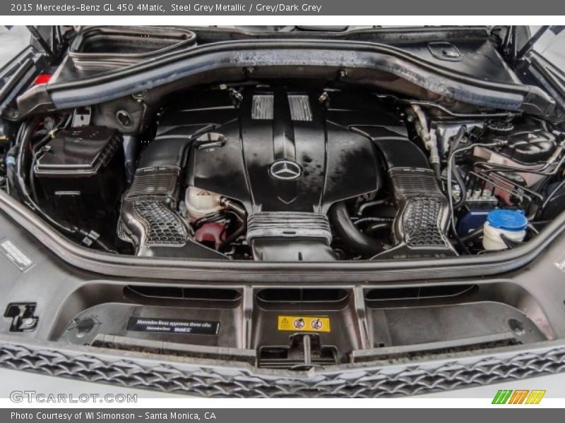Steel Grey Metallic / Grey/Dark Grey 2015 Mercedes-Benz GL 450 4Matic