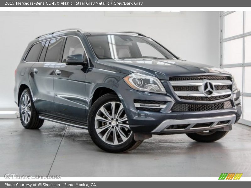 Steel Grey Metallic / Grey/Dark Grey 2015 Mercedes-Benz GL 450 4Matic