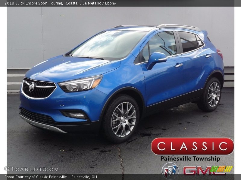 Coastal Blue Metallic / Ebony 2018 Buick Encore Sport Touring