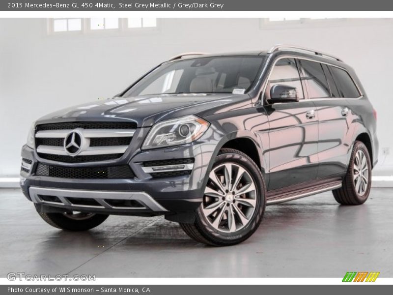 Steel Grey Metallic / Grey/Dark Grey 2015 Mercedes-Benz GL 450 4Matic