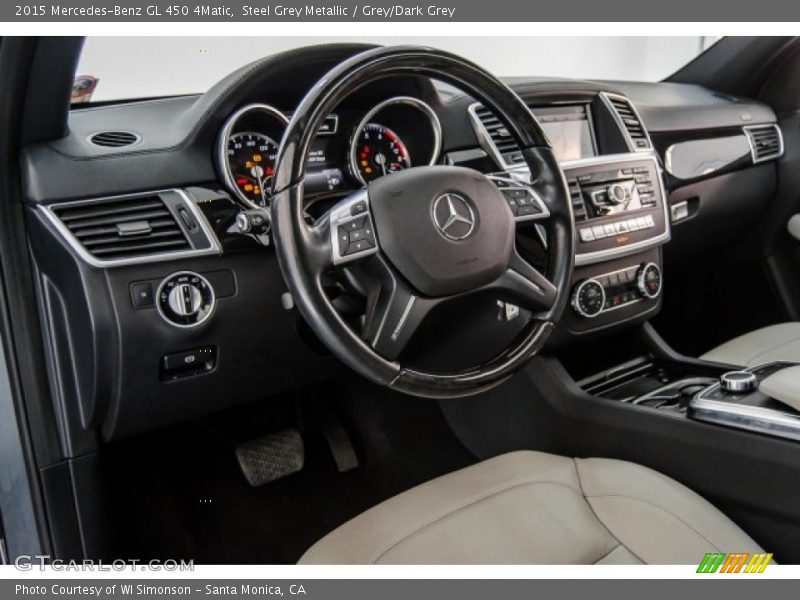 Steel Grey Metallic / Grey/Dark Grey 2015 Mercedes-Benz GL 450 4Matic