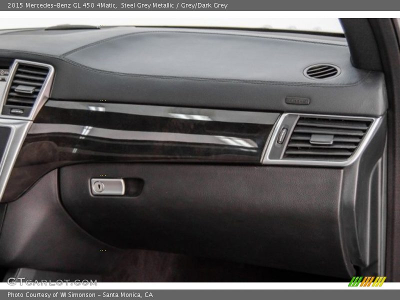 Steel Grey Metallic / Grey/Dark Grey 2015 Mercedes-Benz GL 450 4Matic