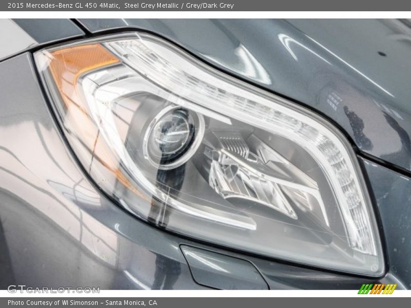 Steel Grey Metallic / Grey/Dark Grey 2015 Mercedes-Benz GL 450 4Matic