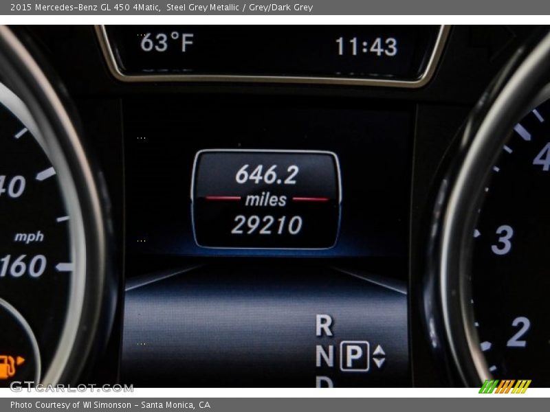 Steel Grey Metallic / Grey/Dark Grey 2015 Mercedes-Benz GL 450 4Matic