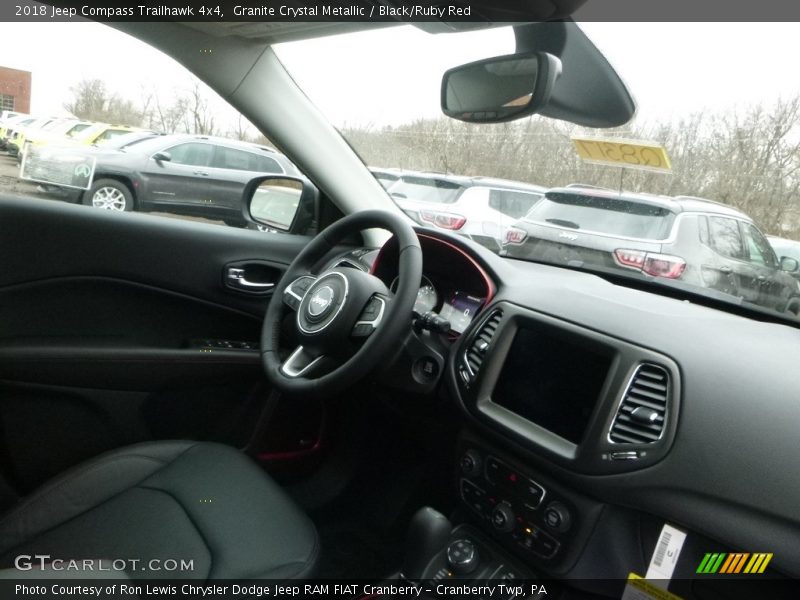 Granite Crystal Metallic / Black/Ruby Red 2018 Jeep Compass Trailhawk 4x4