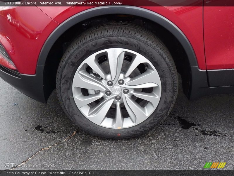 Winterberry Red Metallic / Ebony 2018 Buick Encore Preferred AWD