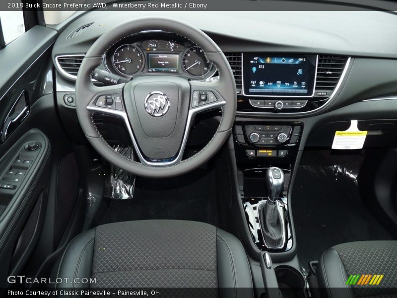 Winterberry Red Metallic / Ebony 2018 Buick Encore Preferred AWD