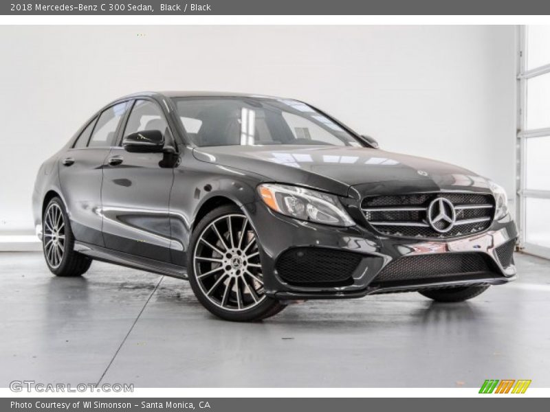 Black / Black 2018 Mercedes-Benz C 300 Sedan