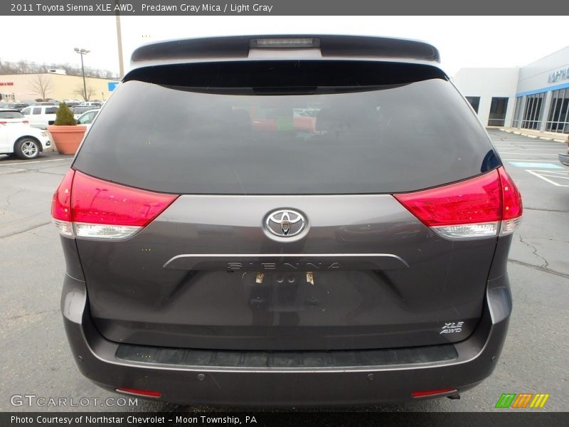 Predawn Gray Mica / Light Gray 2011 Toyota Sienna XLE AWD