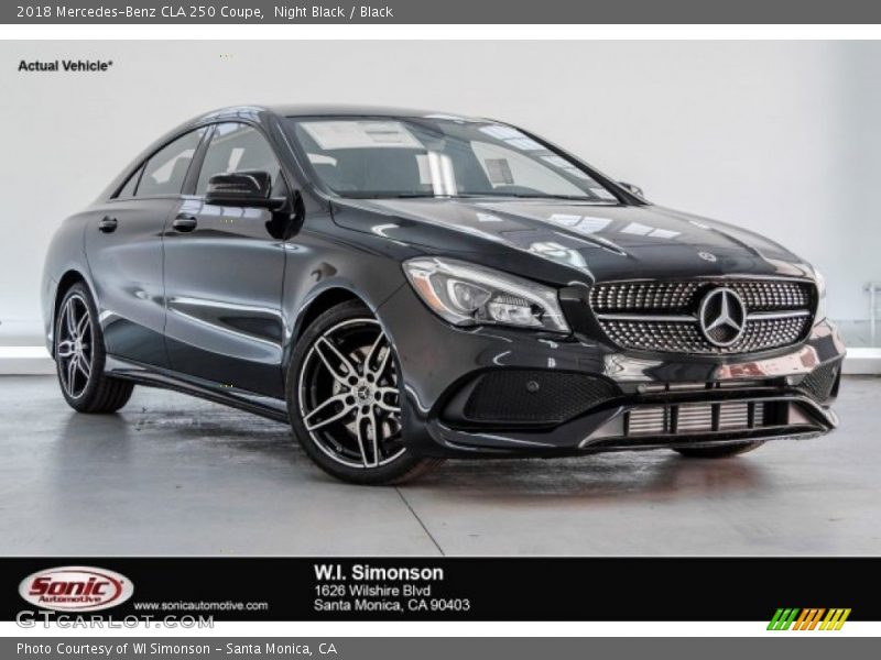 Night Black / Black 2018 Mercedes-Benz CLA 250 Coupe
