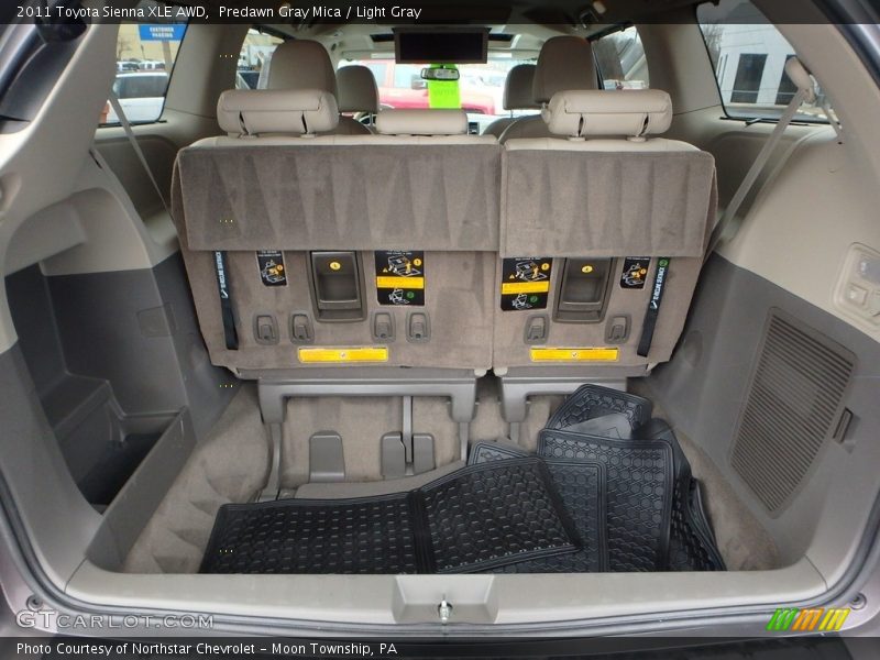 Predawn Gray Mica / Light Gray 2011 Toyota Sienna XLE AWD