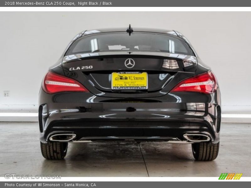 Night Black / Black 2018 Mercedes-Benz CLA 250 Coupe