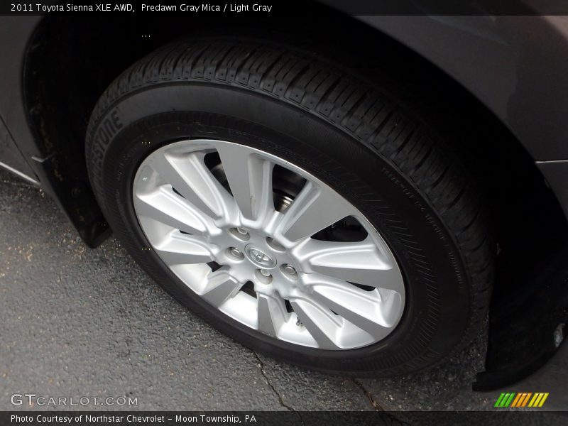 Predawn Gray Mica / Light Gray 2011 Toyota Sienna XLE AWD