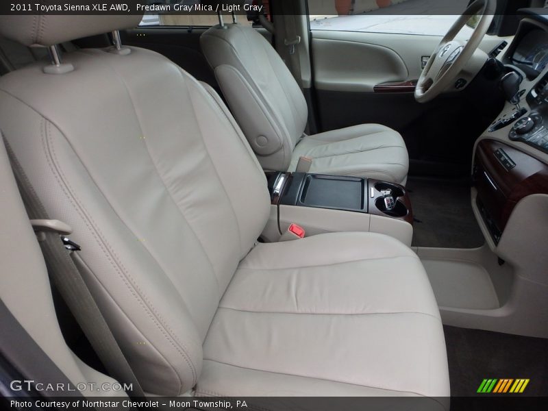 Predawn Gray Mica / Light Gray 2011 Toyota Sienna XLE AWD