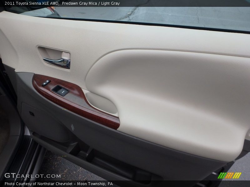 Predawn Gray Mica / Light Gray 2011 Toyota Sienna XLE AWD