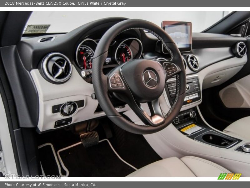 Cirrus White / Crystal Grey 2018 Mercedes-Benz CLA 250 Coupe