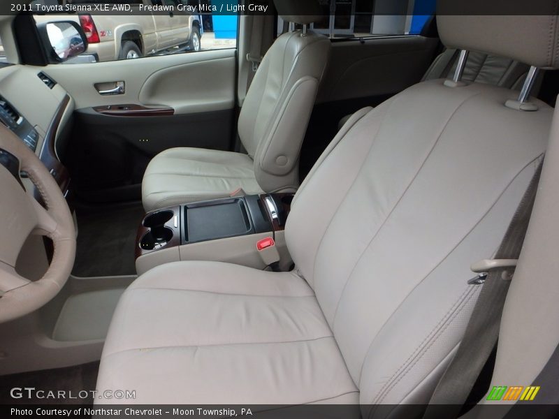 Predawn Gray Mica / Light Gray 2011 Toyota Sienna XLE AWD