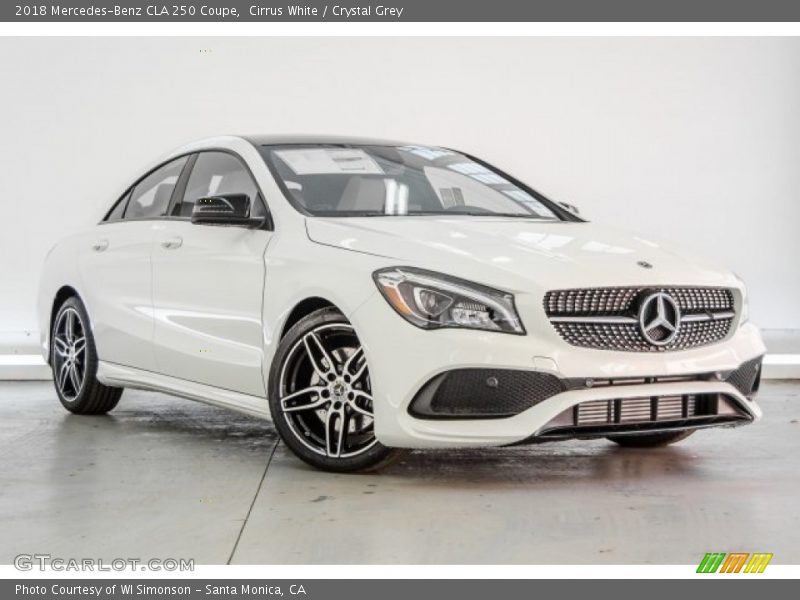 Cirrus White / Crystal Grey 2018 Mercedes-Benz CLA 250 Coupe