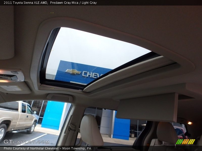 Predawn Gray Mica / Light Gray 2011 Toyota Sienna XLE AWD