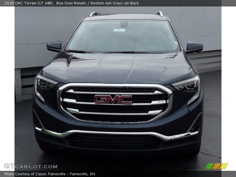 Blue Steel Metallic / Medium Ash Gray/­Jet Black 2018 GMC Terrain SLT AWD