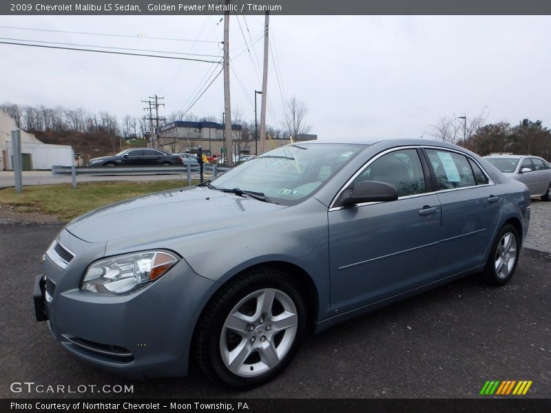 Golden Pewter Metallic / Titanium 2009 Chevrolet Malibu LS Sedan