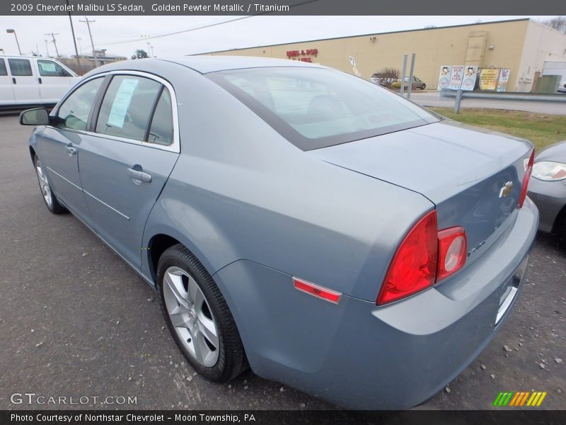 Golden Pewter Metallic / Titanium 2009 Chevrolet Malibu LS Sedan