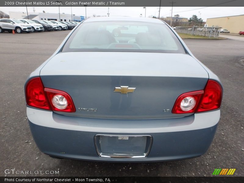 Golden Pewter Metallic / Titanium 2009 Chevrolet Malibu LS Sedan