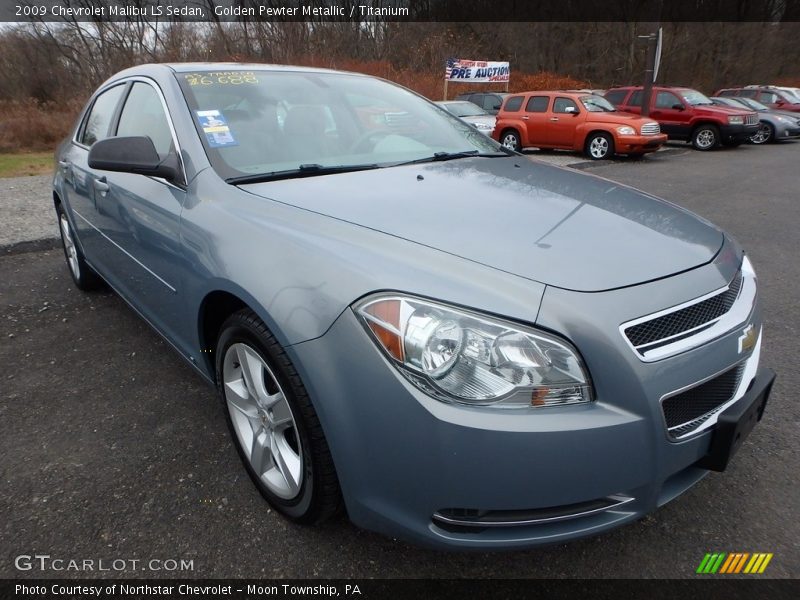 Golden Pewter Metallic / Titanium 2009 Chevrolet Malibu LS Sedan