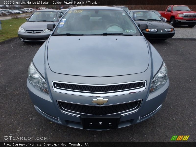 Golden Pewter Metallic / Titanium 2009 Chevrolet Malibu LS Sedan