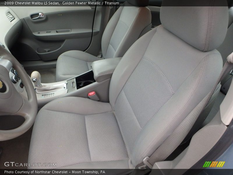 Golden Pewter Metallic / Titanium 2009 Chevrolet Malibu LS Sedan