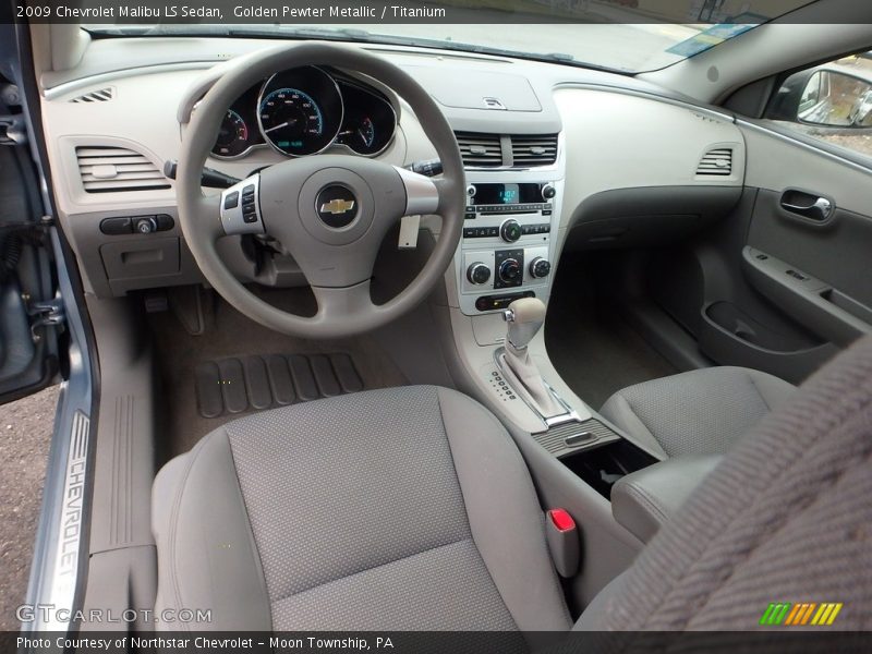 Golden Pewter Metallic / Titanium 2009 Chevrolet Malibu LS Sedan