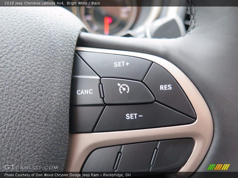 Bright White / Black 2018 Jeep Cherokee Latitude 4x4