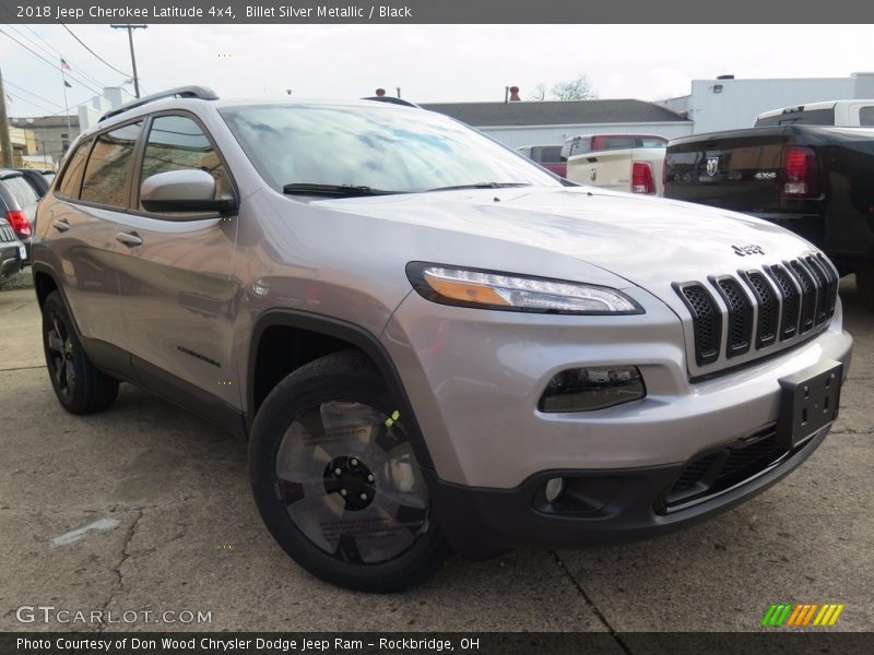 Billet Silver Metallic / Black 2018 Jeep Cherokee Latitude 4x4