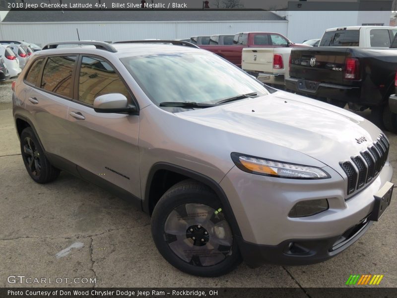 Billet Silver Metallic / Black 2018 Jeep Cherokee Latitude 4x4