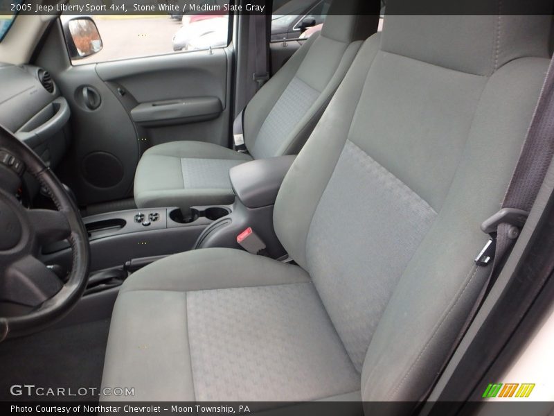 Stone White / Medium Slate Gray 2005 Jeep Liberty Sport 4x4