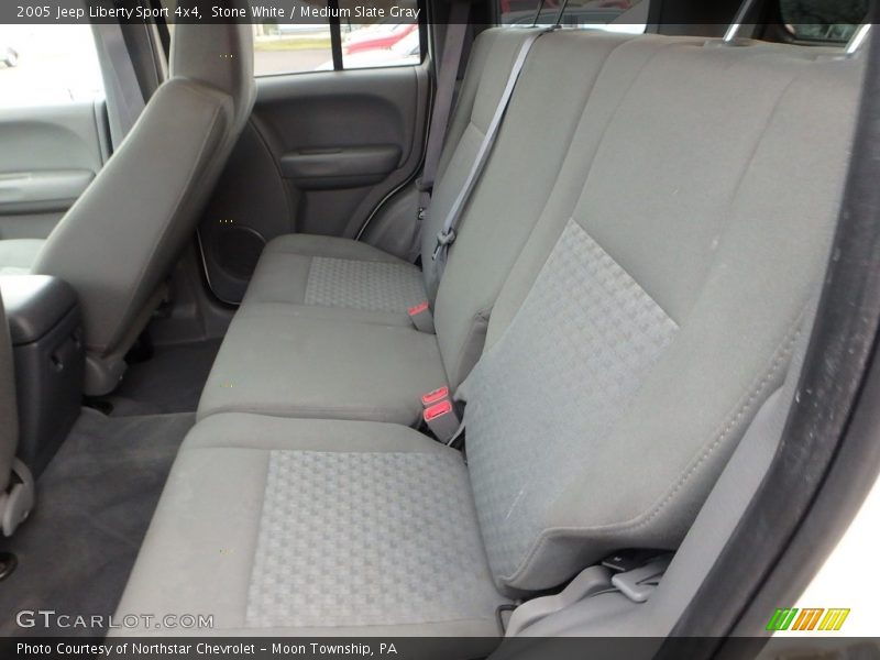 Stone White / Medium Slate Gray 2005 Jeep Liberty Sport 4x4
