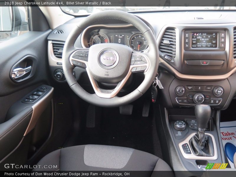 Billet Silver Metallic / Black 2018 Jeep Cherokee Latitude 4x4