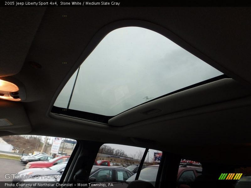 Stone White / Medium Slate Gray 2005 Jeep Liberty Sport 4x4