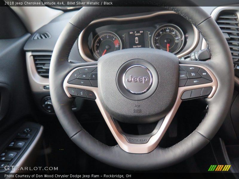 Billet Silver Metallic / Black 2018 Jeep Cherokee Latitude 4x4