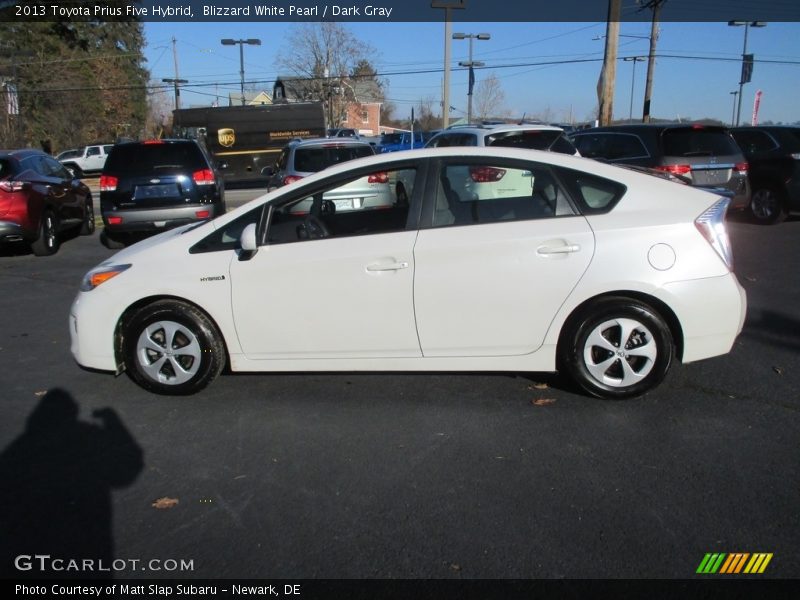 Blizzard White Pearl / Dark Gray 2013 Toyota Prius Five Hybrid