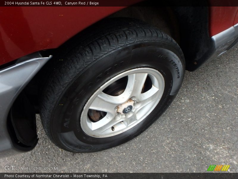 Canyon Red / Beige 2004 Hyundai Santa Fe GLS 4WD