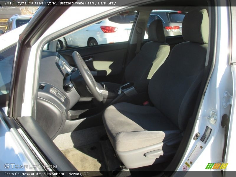 Blizzard White Pearl / Dark Gray 2013 Toyota Prius Five Hybrid