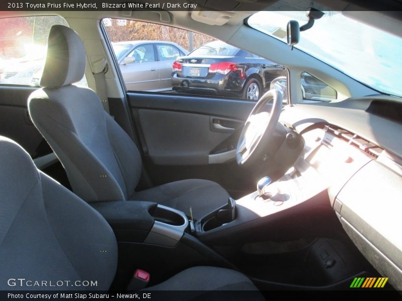 Blizzard White Pearl / Dark Gray 2013 Toyota Prius Five Hybrid
