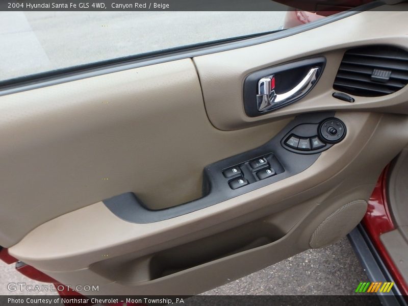 Canyon Red / Beige 2004 Hyundai Santa Fe GLS 4WD