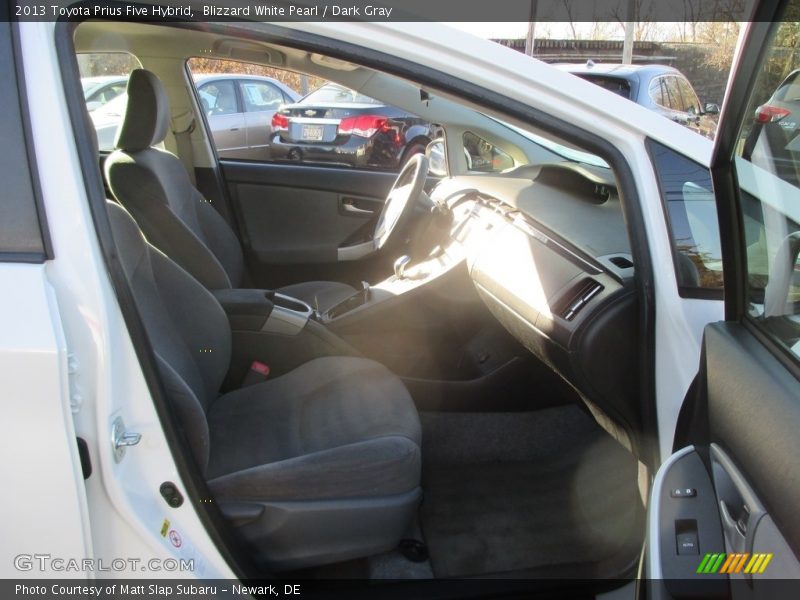 Blizzard White Pearl / Dark Gray 2013 Toyota Prius Five Hybrid