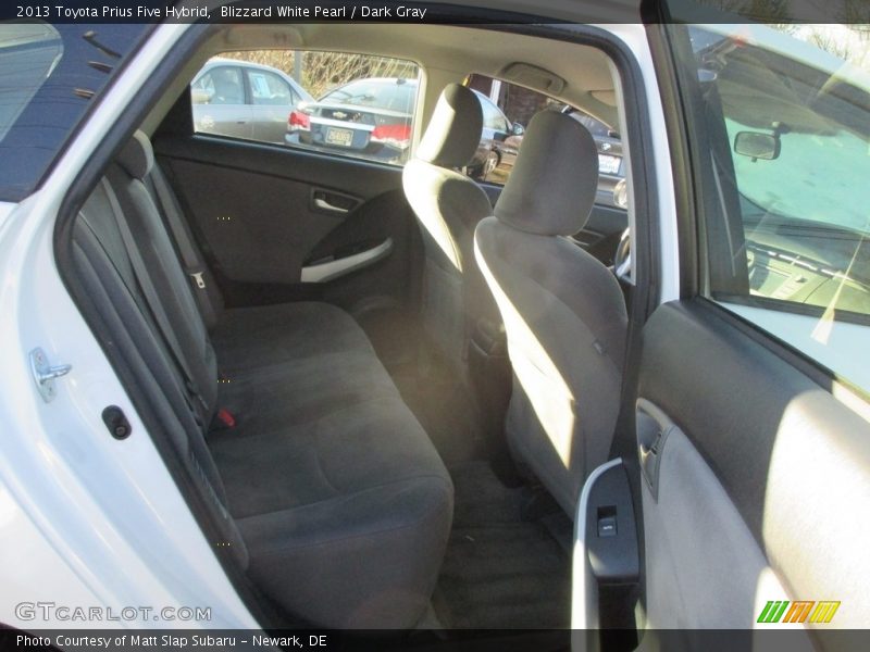 Blizzard White Pearl / Dark Gray 2013 Toyota Prius Five Hybrid
